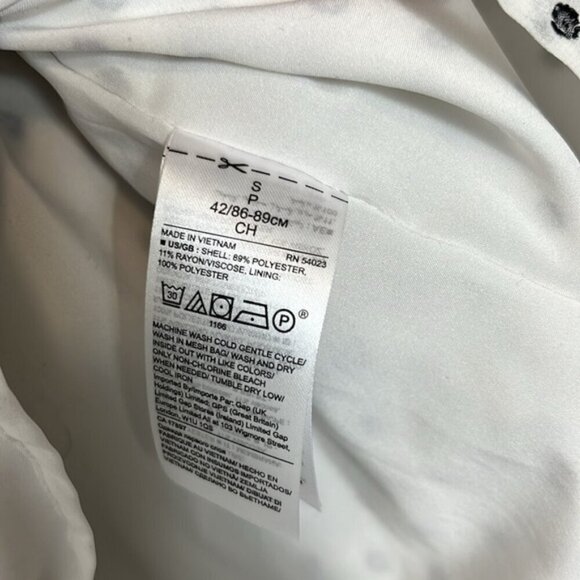 Banana Republic Black and White Polka Dot Women's Top small - Picture 4 of 5